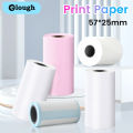 Mini Printer Thermal Paper Colorful Adhesive Self-adhesive Rolls Paper Label Sticker  for Picture Photo Portable Printer 57mm. 