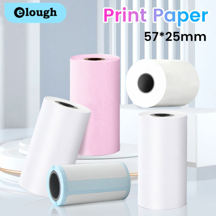 Mini Printer Thermal Paper Colorful Adhesive Self-adhesive Rolls Paper Label Sticker  for Picture Photo Portable Printer 57mm