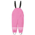 Children's Novelty Solid Color Pocket Fashion Raincoat Fashion Boy and Girl Adjustable Strap Beach Long Romper. 