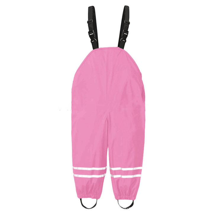 Children's%20Novelty%20Solid%20Color%20Pocket%20Fashion%20Raincoat%20Fashion%20Boy%20and%20Girl%20Adjustable%20Strap%20Beach%20Long%20Romper%20-%20Image%204