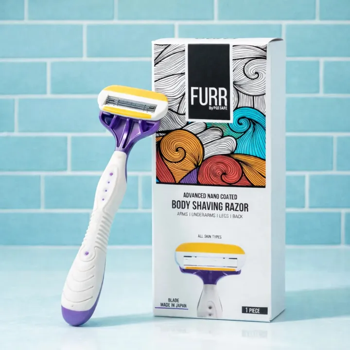 FURR%20By%20Pee%20Safe%20Body%20Shaving%20Razor%20for%20Women%20%E2%80%93%20Smooth%20&%20Gentle%20Body%20Hair%20Removal%20Razor%20-%20Image%202