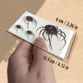 Creepy Spider Tattoo Stickers – Waterproof for Halloween Horror. 