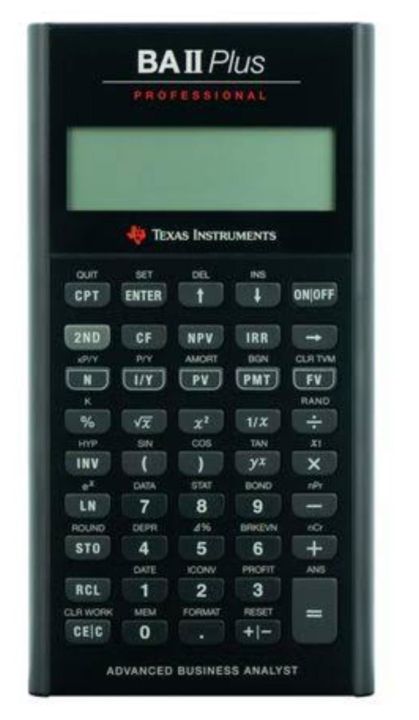 BA 2 Plus Professional & Financial Calculator Texas Instruments