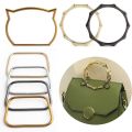 2/4/6/10 PCS Cat Bamboo Shaped Bag Metal Handle Crossbody Bag O-Shaped Replaceable Handle DIY Sewing Hardware Accessories. 