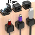 Magnetic Cable Clips Cable Smooth Adjustable Cord Holder Under Desk Cable Management Wire Keeper Cable Organizer Holder. 