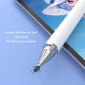 Touch Pen Stylus Pen 2 In 1 Universal Capacitive Touch Screen Stylus Touch Pencil Dual Tip Silicone Disc Stylus Pen for Android Tablet Mobile Laptop Drawing Writing No Charging Required. 