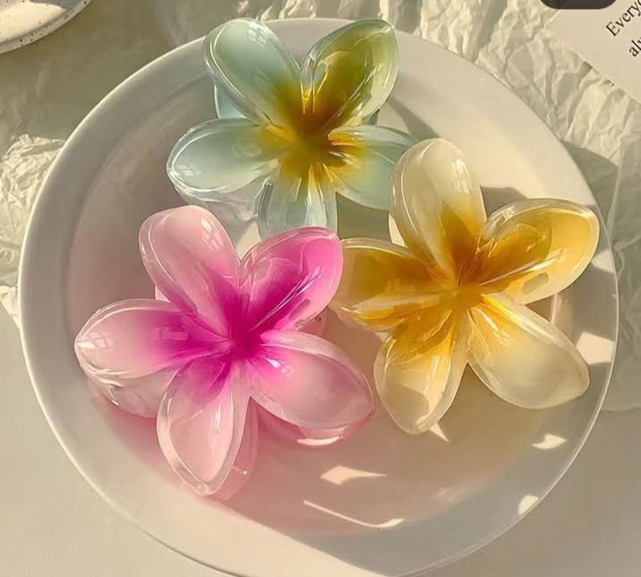 3 piece set Flower Hair Claw Clip Anti-slip Design Stylish Hair Pin for Women