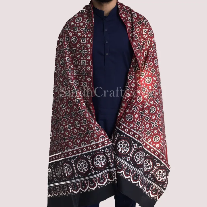 sindhi%20ajrak,%20traditional%20shawl,ajrak%20duppatta%20unisex(pack%20of%202)%20-%20Image%203