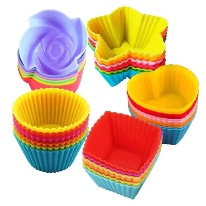 6/12PCS%20Silicone%20muffin%20mold%20Round%20muffin%20cup%20Heart%20cake%20baking%20mold%20Kitchen%20Cooking%20supplies%20Cake%20decorating%20tools%20-%20Image%205