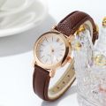 Fashion Small Dial Women Watches Casual Leather Band Quartz Watch.