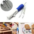 Embroidery Punch Needle Kit Stitching Tool Set Magic Embroidery Needle Pen Weaving Tool Knitting Sewing Tools for DIY Sewing. 