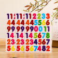10/20/30/50PCS Numeric Letters Dots Heart Star Children Colored Sticker Paper Toys Album Diary Decoration Accessories Stickers. 