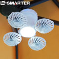 2-in-1 Fan+Lighting Essential Foldable Ceiling Fan Light LED Solar Bulb Lamp with 4 Mini Fan for Outdoor Camping Cooling Lightin. 