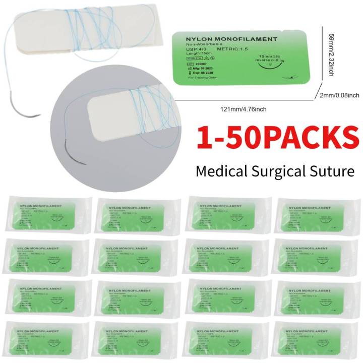 Medical Surgical Suture Nylon Silk Polypropylene Polyester Monofilament ...