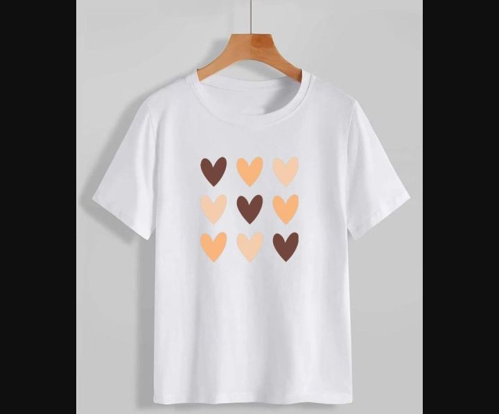 1 piece women stitched cotton printed shirt