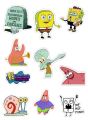 Funny meme Cartoon Sticker Sheets A5 Uncut, sponge Bob, hilarious , journaling. 