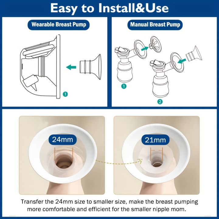 2Pcs%20Breast%20Pump%20Flange%20Inserts,%20Silicone%2012-22mm,%20Shield%20Adapter%20Reduce%20Tunnel%20Size,%20Fit%20S12%20pro/S9%20pro/Spectra/Medela%20-%20Image%205