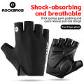 ROCKBROS Bike Gloves Half Finger Summer Breathable Anti-slip SBR Pad Shockproof MTB Road Bicycle Gloves Cycling Shorts Gloves. 