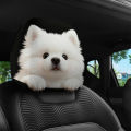 2pcs Cute Pomeranian Print Car Headrest Covers | Easy-to-Install and Wash,.