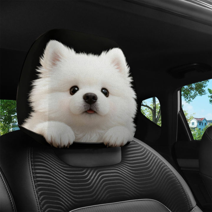 2pcs%20Cute%20Pomeranian%20Print%20Car%20Headrest%20Covers%20%7C%20Easy-to-Install%20and%20Wash,%20-%20Image%206