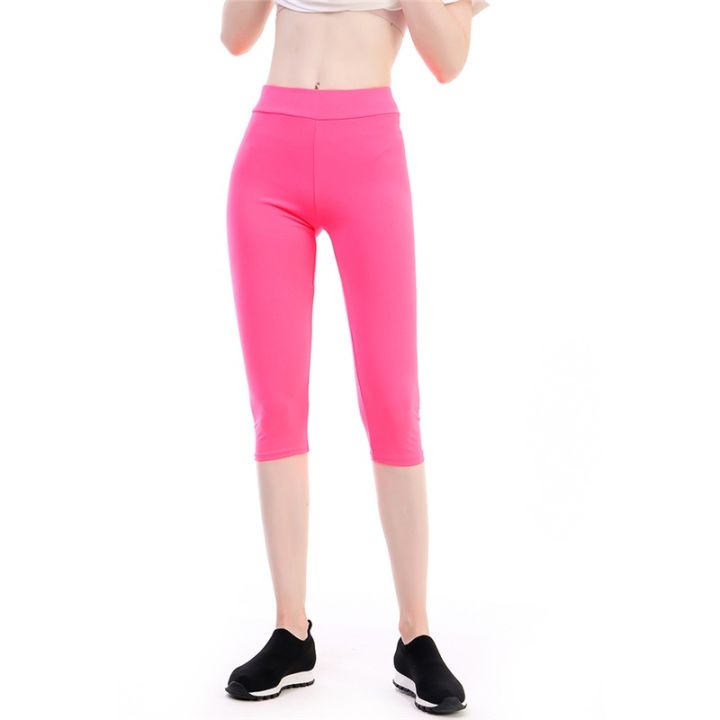 Women's%20Leggings%20High%20Waisted%20Capri%20Leggings%20No%20Pockets%20For%20Women%20Yoga%20Pants%20Workout%20Capri%20Pants%20-%20Image%205