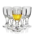 10ml Mini Shot Glasses Set of 6 Sake Chinese Liquor Spirit Baijiu Sake Glass Cup Clear Alcohol Stem Drinkware Wholesale . 