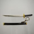 Mini Toy Samurai Knife Key Chain, Toy Metal Weapon Sword Keychain Key Ring Weapon Model, Alloy Keychain For Men. 