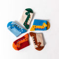 5 Pairs Kids Socks Cartoon Dinosaur Pattern Comfortable Children Socks For Boys And Girls. 