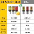 Canbus 24V P21W 1156 BA15S Led Bulb BAU15S PY21W 1157 BAY15D P21/5W 21/5W T20 7443 T25 3157 Car Turn Signal Lamp Auto 12V 150SMD. 