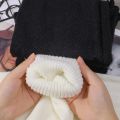 Trumpet Leg Warmers Cute Knitted Long Foot Cover Fashion JK Lolita Socks Solid White Black Colors Kawaii Autumn Winter Legwarmer. 