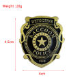 Raccoon Police Department Resident Evil movie badge Enamel Pin brooch jewelry Backpack Decorate. 