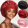 Bonnet for Sleeping Women, Double Layer Hair Satin Bonnets with Elastic Band, Sleep Cap Curly Natural Hair.