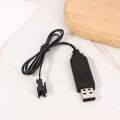 USB Charger Cable For 3.7V Lithium Battery Charger SM-2P Forward RC Car Aircraft Parts RC Quadcopter Toy Aircraft Accessories. 