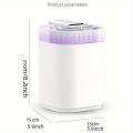 3L Ultrasonic Air Humidifier Cool Mist Humidifier with Night Light and Three Nozzles Quiet USB Aromatic Humidifier for Home.