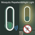 US Plug Ultrasonic Electronic Mosquito Repellent LED Light Household Mosquito Repellent Lamp Mosquito Killer Lamp. 