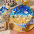 3PCS Ocean Themed Cake Decoration With Silicone Mold, Conch, Starfish, Coral Baking Mold, Chocolate Candy Polymer Production. 