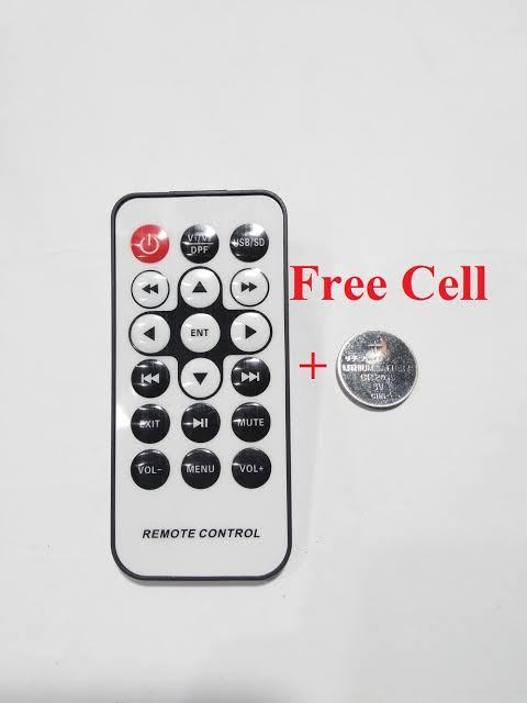 Universla Remote Control For Car LCD Mp5 Remote With Free Cell