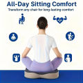 Memory Foam Seat Cushion Tailbone Sciatica Back Pain Relief Comfort Office Chair Car Seat Cushion Non-Slip Orthopedic MemoryFoam.