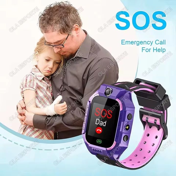 Kids%202G%20Smart%20Watch%20SOS%20%20Location%20Sim%20Card%20Call%20Child%20SmartWatch%20Camera%20Waterproof%20Boys%20Girl%20%20For%20Android%20IOS%202026%20New%20-%20Image%203