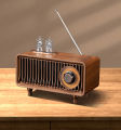 Wireless Bluetooth Speaker FM Retro Radio Subwoofer Memory Card U Disk High Quality Indoor MP3 Portable Speaker Home. 