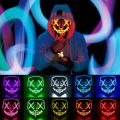 Led Purge Mask Horror Home Decor Masque Masquerade Party Cosplay Masks Fiesta Halloween Masks of Terror Glowing Led Masker Adult. 