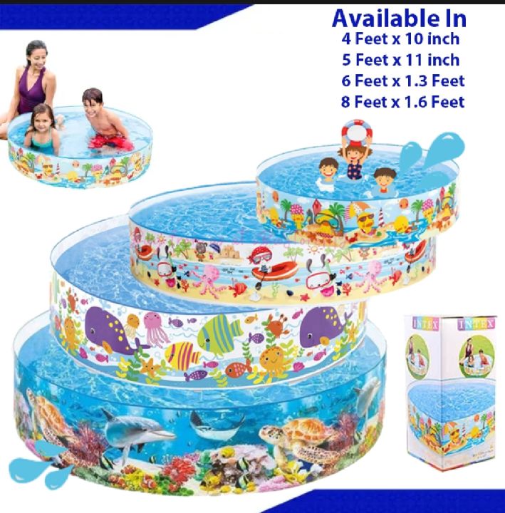 Intex Swimming Pools (4, 5, 6, 8 Feet Pools)
