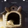 Indoor Warm Dog House Soft Pet Bed Tent House Dog Kennel Cat Bed with Removable Cushion Suitable for Small Medium Large Pets. 