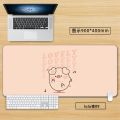 Cartoon Pink Cute Pig Large Mouse Pad - XXL Kawaii Desk Mat for Girls, Creative Non-Slip Keyboard Surface for Gaming & Office. 