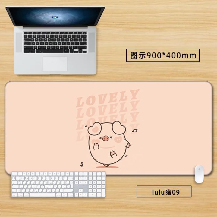 Cartoon%20Pink%20Cute%20Pig%20Large%20Mouse%20Pad%20-%20XXL%20Kawaii%20Desk%20Mat%20for%20Girls,%20Creative%20Non-Slip%20Keyboard%20Surface%20for%20Gaming%20&%20Office%20-%20Image%202
