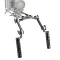 KIMRIG Aluminum Cheese Handgrip Rig With Strengthening ARRI Rosette Magic Arm & 15mm Rod Clamp For Dslr Shoulder Mount Rig.