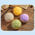 Giant  Dumpling Squishy Soft Stretchy Bun with Food Steamer Design Pinchable Fingertip Fun Play and Squishy Lovers. 