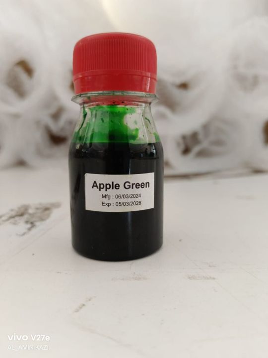 Food Colour Apple Green Semi Jel &lt;(50gm) As Redman Formula