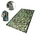 PE Emergency Sleeping Bag Camouflage Waterproof Portable Survival 120x200cm Sleeping Bag for Outdoor Camping Hiking Adventure. 