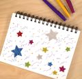 50 Pieces Colorful Glitter Foam Star Stickers, Self Adhesive Star Stickers Star Shaped Wall Stickers for Kid's Arts Craft Supplies Home Birthday Party.... 
